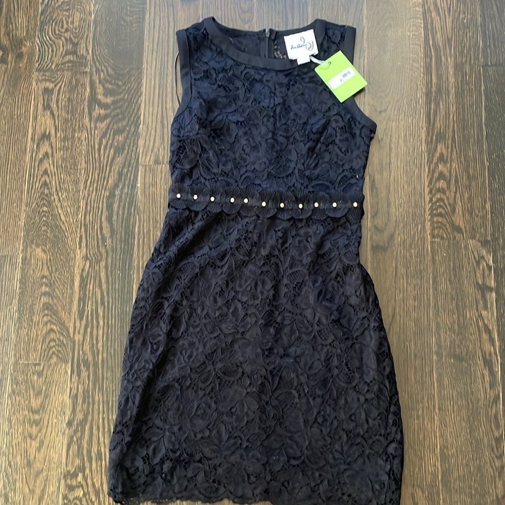 Sam Edelman Black Sheath Mini Dress Sleeveless Crew Neck